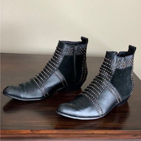 Anine Bing Charlie silver studded boots - Picture 6 of 7